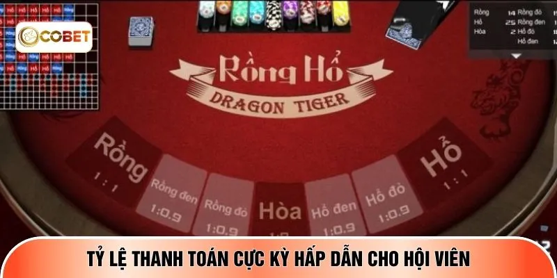 Tỷ lệ thanh toán cực kỳ hấp dẫn cho hội viên